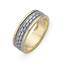 Обручальное кольцо из двухцветного золота 585 пробы, артикул R-СЕ028, цена 39 636,00 ₽