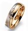Обручальное кольцо с 3 бриллиантами белое и розовое золото 585 пробы, артикул R-55-323-3, цена 30 773,45 ₽