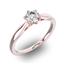 Помолвочное кольцо 1 бриллиантом 0,55 ct 4/5 из розового золота 585°, артикул R-D32270-3, цена 245 119,55 ₽