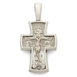 Крест православный Распятие Иисуса Христа, Архангел Михаил, артикул R-KRZ0103-2