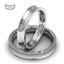 Обручальное кольцо классическое из белого золота, ширина 4 мм, комфортная посадка, артикул R-W845W, цена 21 600,00 ₽