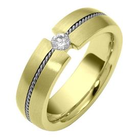 Обручальное кольцо с бриллиантом серии "Diamond" из золота 585 пробы, артикул R-1563