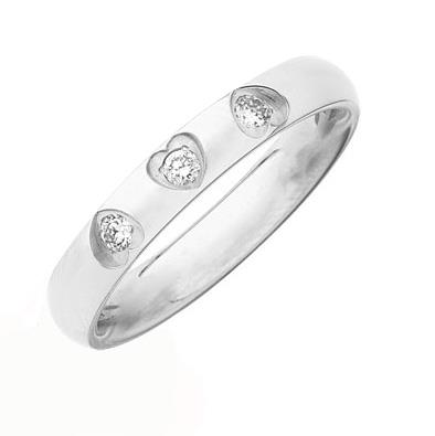 Обручальное кольцо с бриллиантами, артикул R-1580