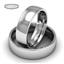 Обручальное кольцо классическое из белого золота, ширина 6 мм, комфортная посадка, артикул R-W465W, цена 35 400,00 ₽