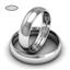 Обручальное кольцо классическое из белого золота, ширина 5 мм, комфортная посадка, артикул R-W655W, цена 26 250,00 ₽