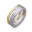 Обручальное кольцо из двухцветного золота 585 пробы, артикул R-СЕ020, цена 37 260,00 ₽
