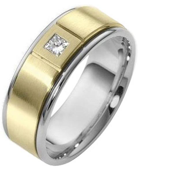 Элегантное обручальное кольцо с бриллиантом