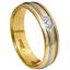 Обручальное кольцо из золота 585 пробы с бриллиантом, артикул R-1313, цена 11 996,00 ₽
