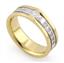 Обручальное кольцо с бриллиантами из белого и желтого золота, артикул R-С2989, цена 55 662,05 ₽