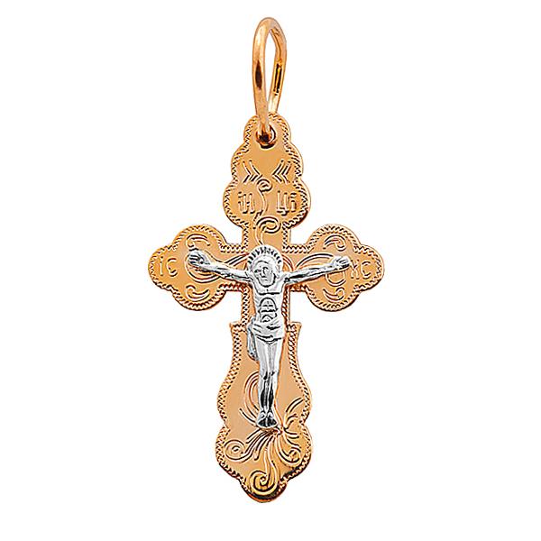 Крест нательный православный Распятие Христово, артикул R-3511026