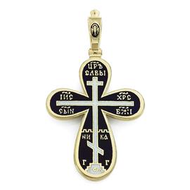 Крест православный с надписями Иисус Христос, Царь Славы, Спаси и сохрани, артикул R-РК1606-1