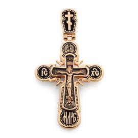 Крест нательный православный Распятие Христово, артикул R-МММ3658