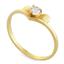 Помолвочное кольцо с 1 бриллиантами 0,18 ct 3/5 из желтого золота, артикул R-6408 (612639), цена 12 000,00 ₽