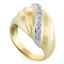 Кольцо с 7 бриллиантами 0,08 ct 3/3 из желтого золота, артикул R-6424, цена 11 800,00 ₽
