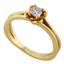 Помолвочное кольцо с 1 бриллиантом 0,20 ct 4/5 желтое золото, артикул R-ЯК048-1, цена 31 100,00 ₽