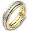 Обручальное кольцо с бриллиантами из золота 585 пробы серии 
