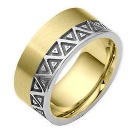 Эксклюзивное обручальное кольцо из золота 585 пробы, артикул R-0223001/001
