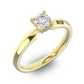 Помолвочное кольцо 1 бриллиантом 0,5 ct 4/5 из желтого золота 585°, артикул R-D42635-1