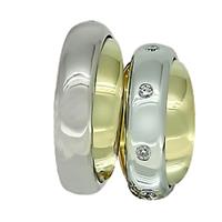 Обручальные кольца  эксклюзивные с бриллиантами из золота 585 пробы