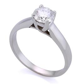 Помолвочное кольцо с бриллиантом 0,50 ct 4/5 белое золото, артикул R-КК 004050