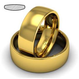 Кольцо обручальное 7 мм желтое золото 585 пробы, артикул R-W475Y