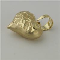 Золотой кулон в форме сердца 585 проба