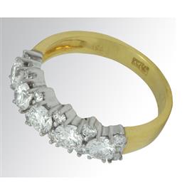 Кольцо золотое с бриллиантами 750 пробы, артикул R-107-208