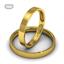 Обручальное кольцо классическое из желтого золота, ширина 3 мм, комфортная посадка, артикул R-W735Y, цена 13 750,00 ₽