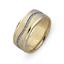 Обручальное кольцо из двухцветного золота 585 пробы, артикул R-СЕ032, цена 57 564,00 ₽