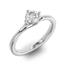 Помолвочное кольцо 1 бриллиантом 0,50 ct 4/5 из белого золота 585°, артикул R-D36646-2, цена 226 225,99 ₽
