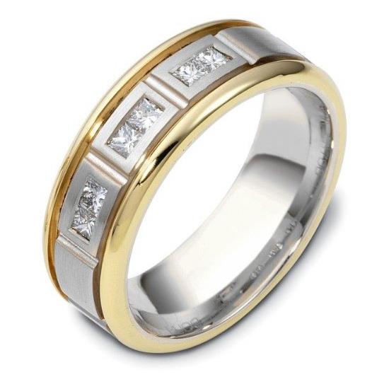 Обручальное кольцо с бриллиантами из золота 585 пробы, артикул R-3299