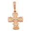 Нательный православный крестик с Распятием Господа нашего Иисуса Христа, артикул R-КРЗ005-3, цена 8 443,00 ₽