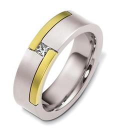 Эксклюзивное обручальное кольцо с бриллиантами из золота 585 пробы, артикул R-А6103