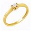 Помолвочное кольцо с 1 бриллиантом 0,10 ct 4/5  из желтого золота 585°, артикул R-GGR36-1, цена 23 281,24 ₽