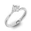 Помолвочное кольцо 1 бриллиантом 0,50 ct 4/5 из белого золота 585°, артикул R-D36640-2, цена 223 609,12 ₽