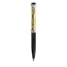 Подарочная ручка из желтого и белого золота 585 пробы с 1 бриллиантом , артикул R-r200-6