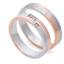 Обручальные дизайнерские кольца с бриллиантами из белого и розового золота 585 пробы, артикул R-St174, цена 47 231,10 ₽