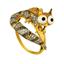 Кольцо Белка золото кубический цирконий, артикул R-ТТ1051-1, цена 30 160,00 ₽