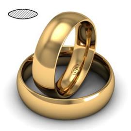 Обручальное кольцо из розового золота, ширина 6 мм, комфортная посадка, артикул R-W665R