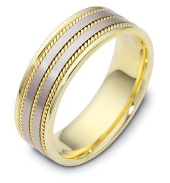 Эксклюзивное обручальное кольцо из золота 585 пробы, артикул R-G1053
