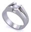 Мужское кольцо с 1 бриллиантом 0,50 ct 4/5 из белого золота 585°, артикул R-89123, цена 210 000,00 ₽