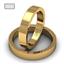 Обручальное кольцо классическое из розового золота, ширина 4 мм, артикул R-W145R, цена 28 000,00 ₽