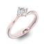 Помолвочное кольцо 1 бриллиантом 0,50 ct 4/5 из розового золота 585°, артикул R-D36640-3, цена 223 609,12 ₽