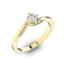 Помолвочное кольцо с 1 бриллиантом 0,40 ct 4/5  и 14 бриллиантами 0,04 ct 4/5 из желтого золота 585°, артикул R-D41072-1, цена 138 352,35 ₽