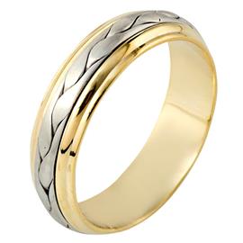 Эксклюзивное обручальное кольцо из золота 585 пробы, артикул R-H1071