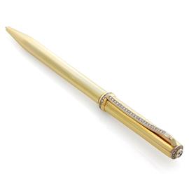 Золотая ручка из желтого  золота с 58 бриллиантами, артикул R-С-313 