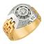 Кольцо из желтого и белого золота 750 пробы с бриллиантами, артикул R-80927, цена 110 815,00 ₽