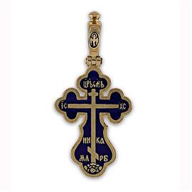 Крест православный с надписями  Иисус Христос, Царь Славы, Спаси и сохрани, артикул R-РКс1602-1