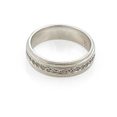 Эксклюзивное обручальное кольцо с бриллиантами из золота 585 пробы, артикул R-С3868