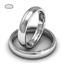Обручальное кольцо классическое из белого золота, ширина 4 мм, комфортная посадка, артикул R-W545W, цена 23 400,00 ₽